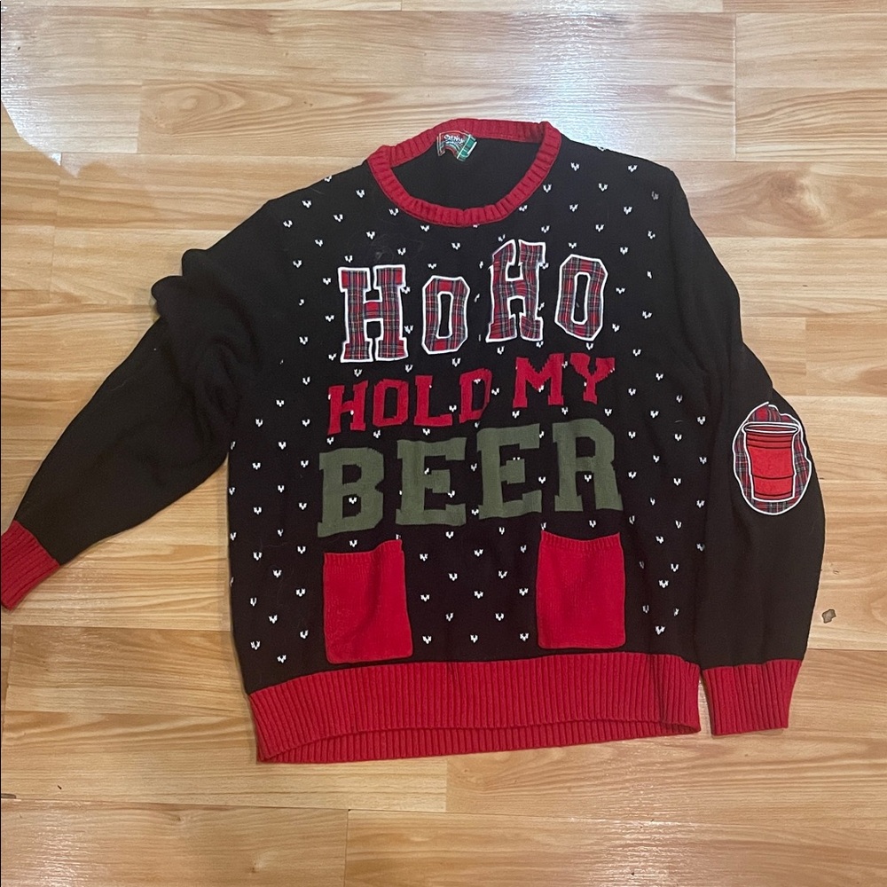 Spencer's Black and Red Holiday Sweater